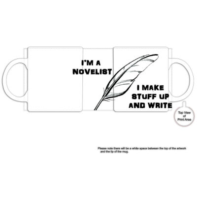 Novelist's Mug Black Rim Thumbnail