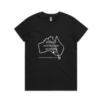 Support Australian Authors - White Text - Women's Thumbnail