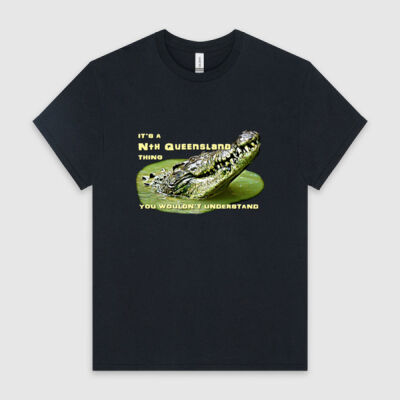 Nth. Qld. Croc Light Text - Front Thumbnail